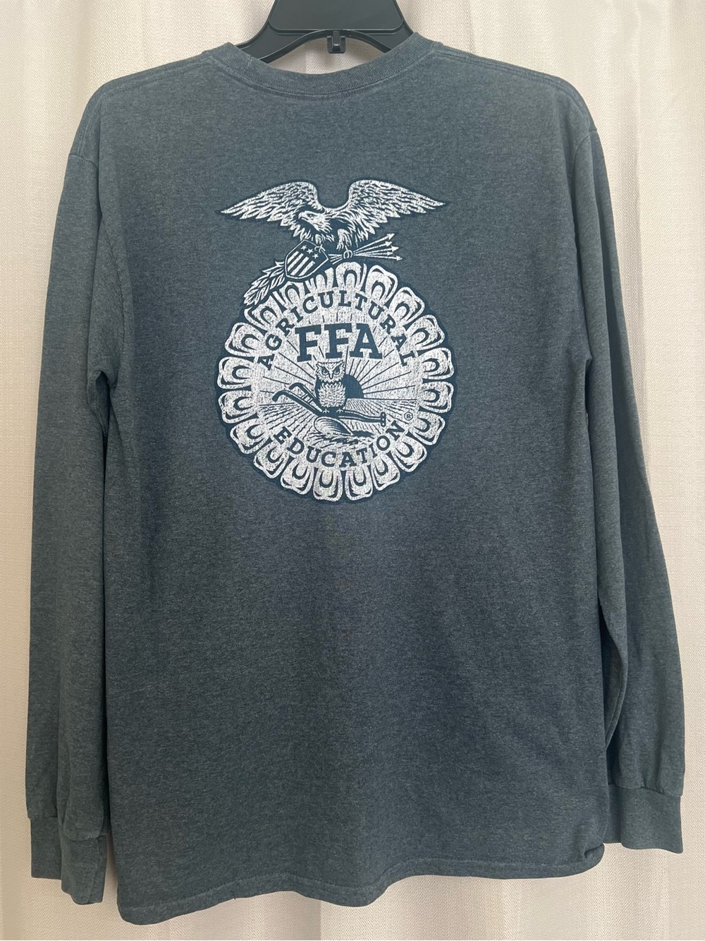 FFA Future Farmers of America Gildan Long Sleeve Shirt Gray Medium